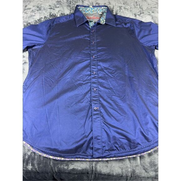 Robert Graham Shirt Mens M Long Sleeve‎ Classic Flip Cuff - Picture 1 of 9